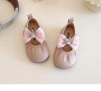 Zapatos de cuero para niñas, calzado de vestir antideslizante, versátil, con fondo suave, estilo coreano, Primavera, 2025 - details 2