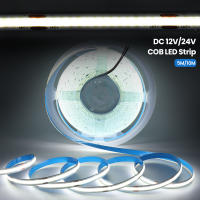 Tira de luces LED COB de 5M, 12V, 24V, 8MM de ancho, cinta Flexible de diodo 320 K, 3000K, 4000K, 6000K, para habitación - details 8