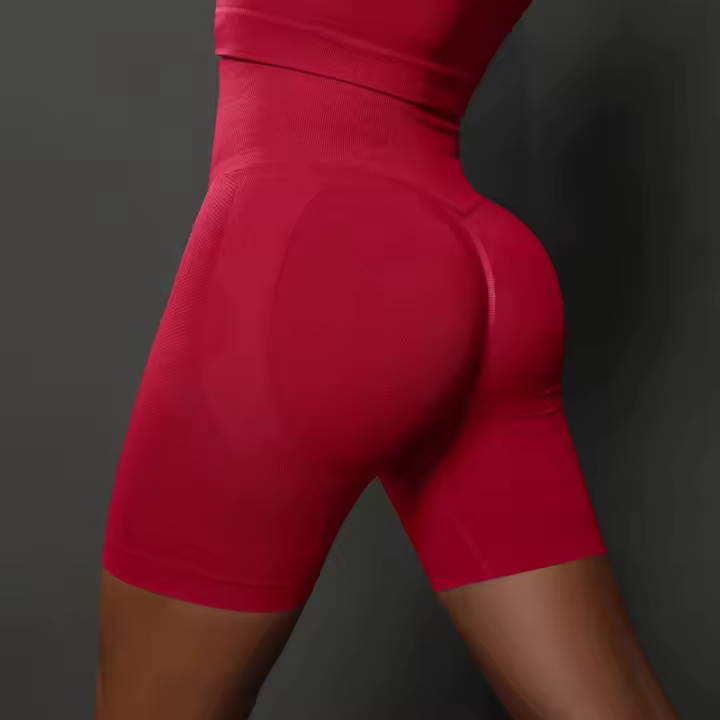 pantalones cortos de Yoga para mujer, mallas deportivas de cintura alta, sin costuras, para entrenamiento, ropa deportiva de verano - 1
