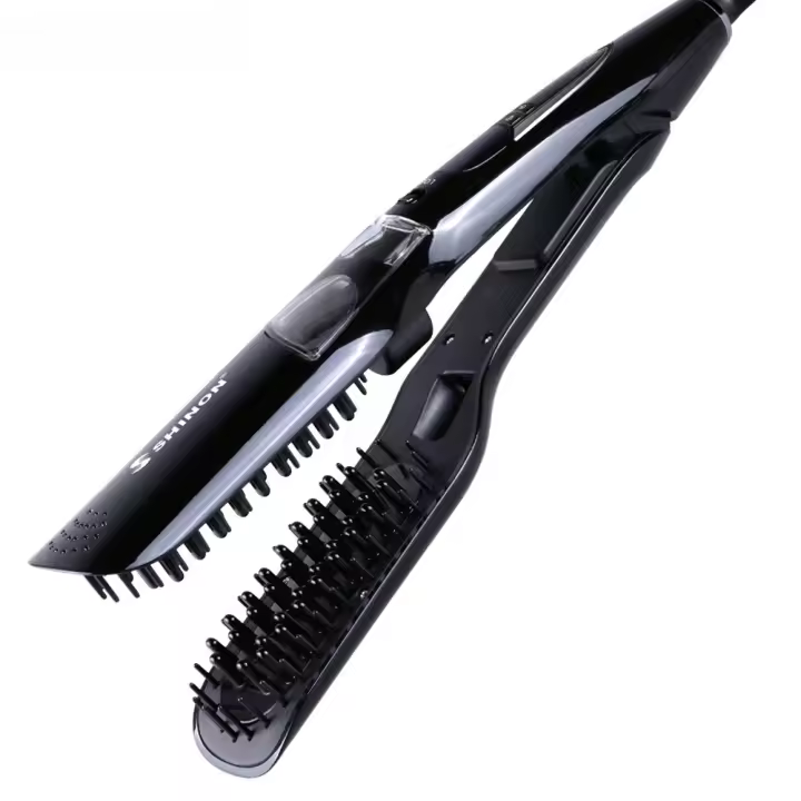 Cepillo de vapor profesional para salón, plancha de pelo plana, Wet DryFast lonic Steampod - 1