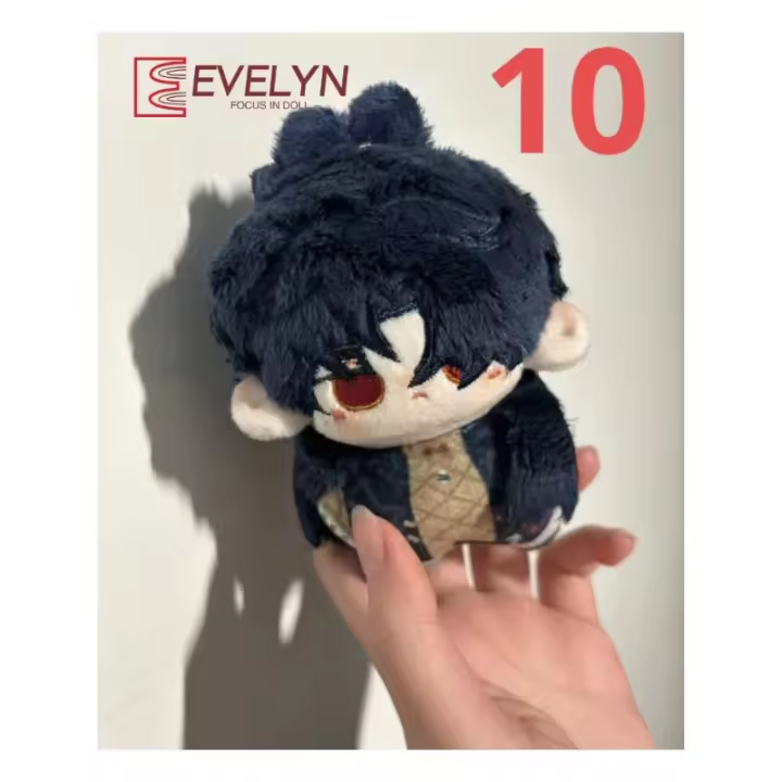 Evelyn 10cm Honkai: muñeco de peluche Star Rail, llavero con colgante de felpa, muñecas de algodón suave, juguetes, mochila, accesorios de decoración, regalo - 1