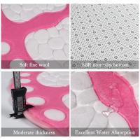 Alfombras de baño súper absorbentes antideslizantes, alfombras de baño de adoquines lavables, lindas alfombras de área de espuma viscoelástica en forma de pie - details 12