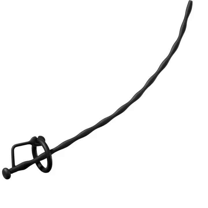 Palo para pene con sonido de silicona con 2 anillos para pene, tapón para uretra con orificio, tapón para pene, juguete sexual para masturbación para hombres, 3 tamaños disponibles - 1