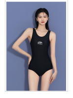 Traje de baño profesional de entrenamiento de carreras triangulares de una pieza, espalda cruzada de talla grande para estudiantes, moderno, simple, conservador - details 14