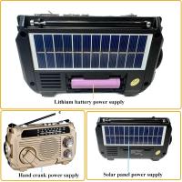 Portátil de alta sensibilidad FM AM SW Radio carga Receptor solar de emergencia manivela Bluetooth altavoz reproductor de música Audio AUX - details 5