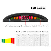 Kit de Sensor de estacionamiento con 4 Radar LED, pantalla Digital precisa de alarma de distancia de obstáculos, Kit Parktronic, Detector de Radar de marcha atrás - details 4