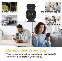 Cámaras de vigilancia wifi doméstico inalámbrico WIFI Internet remoto inteligente Visión nocturna interior alarma robot vigilancia - details 0