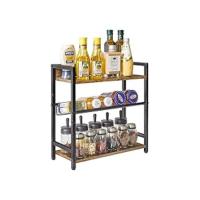 Estantería de Vino de 4 Capas Organizador de Almacenamiento con Portavasos y Cajón - details 12