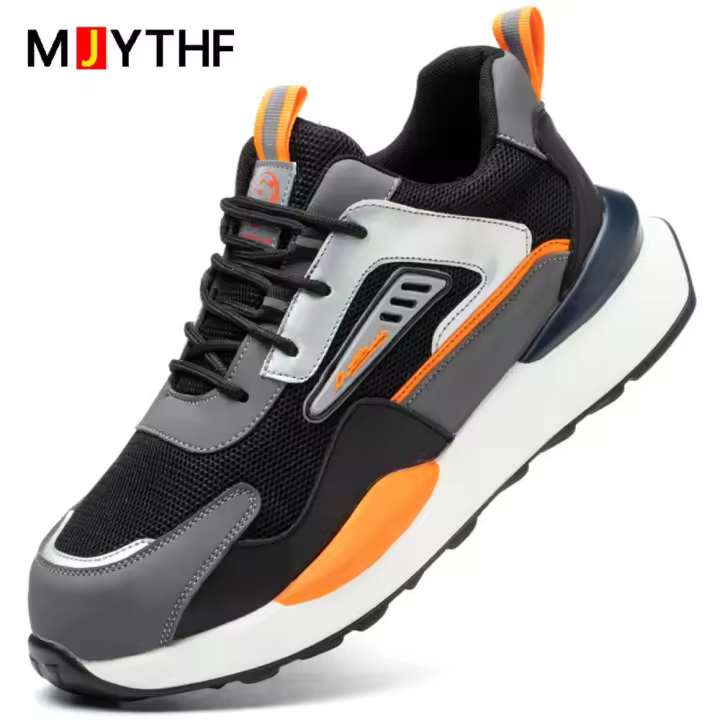 Zapatos De Seguridad Indestructibles Para Hombres Mocasines De Trabajo Botas De Seguridad Ligeras Antipicinchazo Punta De Acero - 1