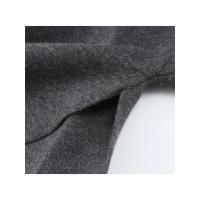 Chaqueta de lana corta Elegante para mujer con cuello redondo Abrigo holgado con manga larga y abertura de manga corta Moda de calle alta 2024 - details 9