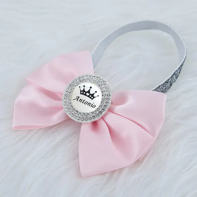 MIYOCAR-Diadema de bebé ostentosa hecha a medida con cualquier foto de texto, 13 colores, estilo princesa, regalo ideal único - 1