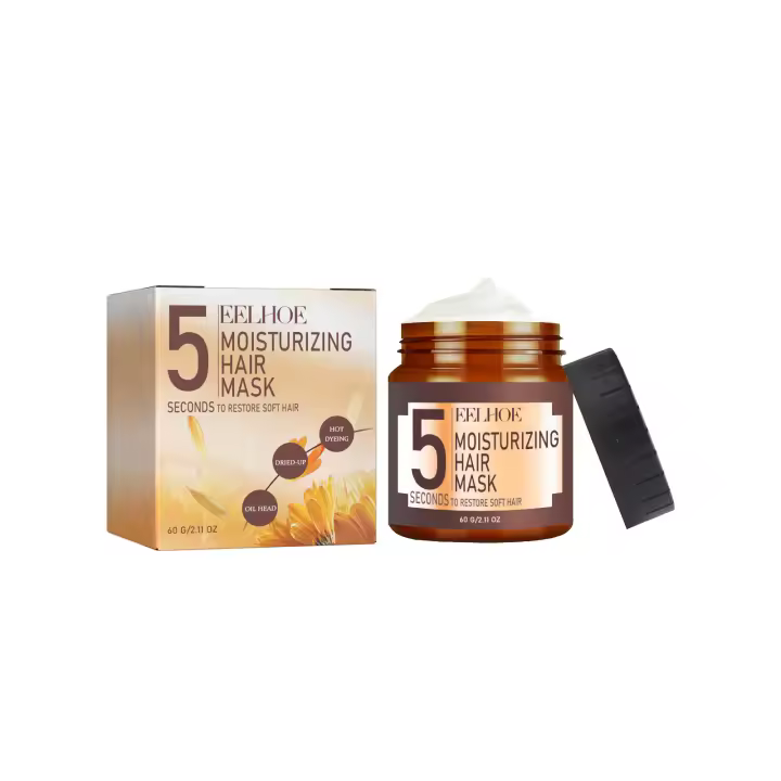 Mascarillas nutritivas para el cabello, tratamiento para reparar el cabello dañado, tratamiento para el cuero cabelludo, fortalecimiento del cabello sedoso, productos suavizantes, 60g - 1