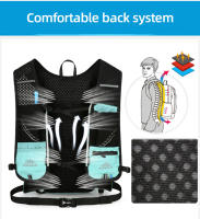 Mochila con chaleco hidratante para correr, senderismo al aire libre, ciclismo, mochila ultraligera, botella de agua transpirable para maratón, paquete de vejiga - details 7