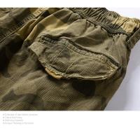 Pantalones Cargo de Camuflaje para Hombres en Verano Pantalones Cortos Casuales de Múltiples Bolsillos Algodón 100% Ajuste Regular - details 9