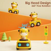 Coches de carreras de animales para niños pequeños, asiento de vehículo de juego infantil, juguetes de coche de fricción de empuje, 1-3 - details 2