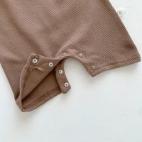 Nuevo en Verano Monos de Manga Corta para Niños y Niñas Parche de Gofre Monos para Recién Nacidos - details 16