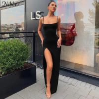 Vestido Largo para Mujer Diseño Básico de Primavera con Cordones Ajuste Midi - details 12