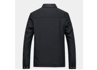 Chaquetas ligeras con solapa para hombre, abrigos de vestir de negocios informales, cortavientos con cremallera, ropa de primavera y otoño - details 4