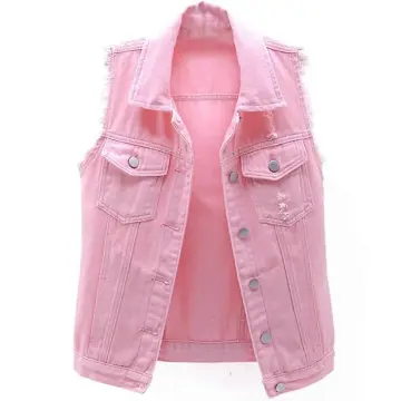 Chaleco De Vaquera Mujer Chaleco Vaquero Ajustado Vintage Para