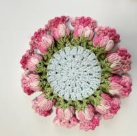 Kit de posavasos de ramo de rosas tejido a manodiyManteles individuales terminados - details 20