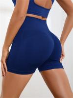 Pantalones cortos de yoga para mujer, pantalones cortos deportivos de secado rápido sin costuras con realce, pantalones cortos informales con control de barriga para gimnasio y ciclismo - details 17