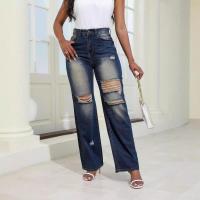 Pantalones vaqueros de moda coreana para mujer, cintura, estilo informal, vaqueros de alta elasticidad - details 1
