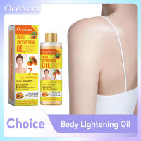 Aceite aclarador corporal para mejorar la embotamiento, lejía, axila, articulación de rodilla, elimina la melanina, calma la piel seca de color amarillo oscuro, ilumina los aceites de cúrcuma - details 4