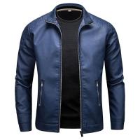 Chaqueta de Cuero Elegante para Hombres Ligera, Estilo Coreano, Moda Casual 2025 - details 1
