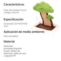 Habitat de Gato COTTECOTA-Cat Poste de Árbol para Mascotas Lavable Diseño Original 53x42x55.5cm - details 1