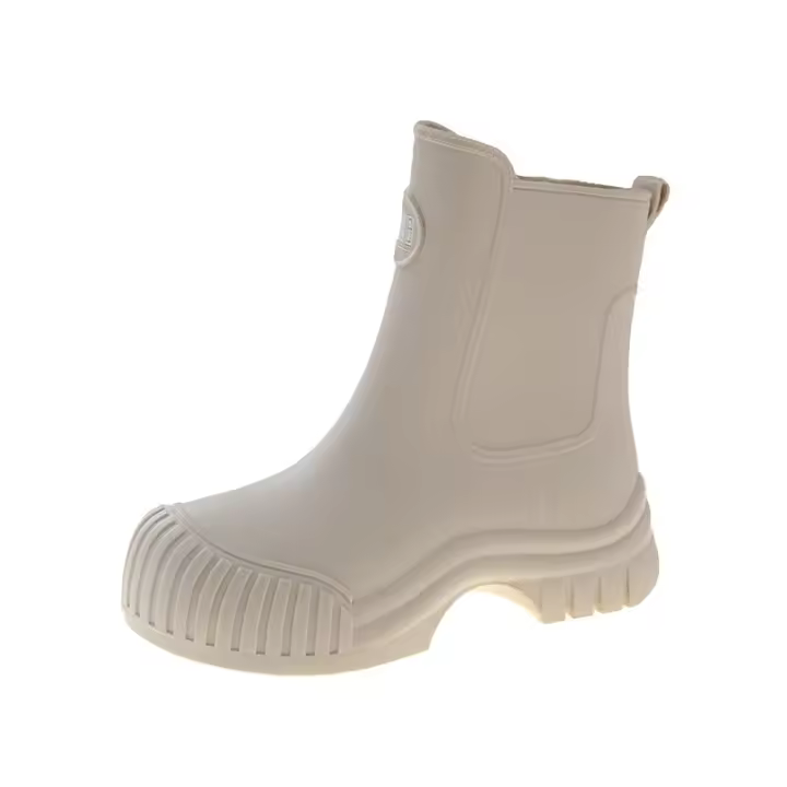 Botas de Lluvia para Mujeres de Moda Media Caña, Impermeables, Antideslizantes, Resistentes al Desgaste Zapatos de Goma de Cercanías - 1