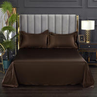 Bonenjoy-sábana lisa y sedosa para el hogar, ropa de cama de Color sólido, estilo lujoso, sin funda de almohada, 1 unidad - details 16