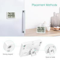 ORIA-medidor de humedad para habitación, higrómetro LCD de gran número, preciso, con reloj - details 5