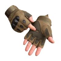 Guantes de medio dedo para hombre, guante táctico para exteriores, deportes, Airsoft, motocicleta, ciclismo - details 1