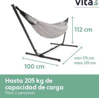 Hamaca de Acero Sólido Portátil Hamaca para 2 Personas con Mesa Auxiliar - details 13