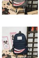 Mochilas escolares para niños y niñas, mochila grande con diseño de tiburón, impermeable, para viaje - details 8