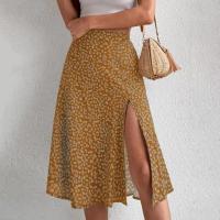 Falda de verano con estampado Floral para mujer, falda holgada de cintura alta, transpirable, elegante, ropa femenina - details 15