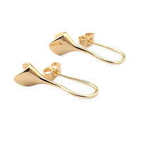 Latón color oro de 18 quilates, compatible con cuentas de medio agujero con ganchos de medio pasador para pendientes, joyería de alta calidad, accesorios para manualidades. - details 68