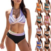 Traje de Baño Sexy para Mujer con Escote en V Profundo y Moldeado Traje de Baño de Dos Piezas con Estampado Brasileño de Verano - details 0