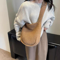 Bolsos de hombro Vintage para mujer, bolsos tejidos de gran capacidad, bolso escolar informal para mujer y niña, para compras de viernes - details 3