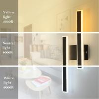 Goeco Luz de Pared LED Negra 32W Ahorro de Energía Regulable Brillo Blanco Caliente/Medio/Frio - details 3