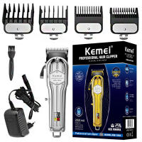Cortadora de pelo eléctrica ajustable para hombres, máquina de corte de pelo, recargable, completamente de metal, Original - details 0