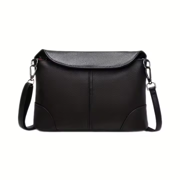 Bolso de hombro elegante para mujer, diseño simple informal, bolso cruzado para viajeros de negocios de gran capacidad - 1