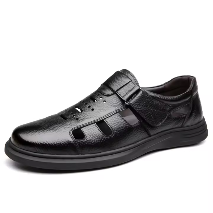 Sandalias de piel para hombre de verano. Trekking, Playa. Plantilla acolchada de microfibra. - 1