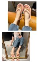 Chanclas planas Inspopulareva ultraligeras de verano para mujer, zapatos de playa dulces en colores caramelo, prendas de vestir enrolladas para niñas - details 10