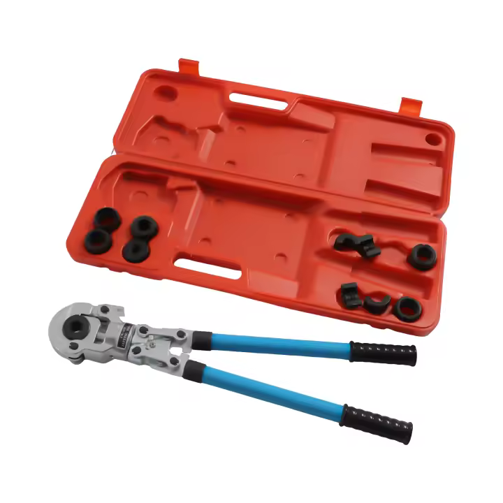 Crimpadora de tuberías, accesorios de cobre para fontanería, herramienta de prensado TH16-32mm con 9 mordazas - 1