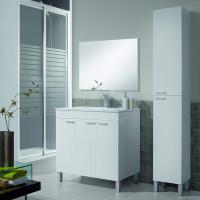 Mueble de Baño de 2 Puertas y 4 Patas Diseño Koncept Acabado en Blanco Brillante - details 4