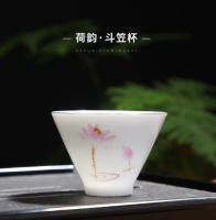 Zhongdouli Dehua porcelana Kung Fu taza maestra de cerámica blanca pura juego para el hogar tazón de té - details 7