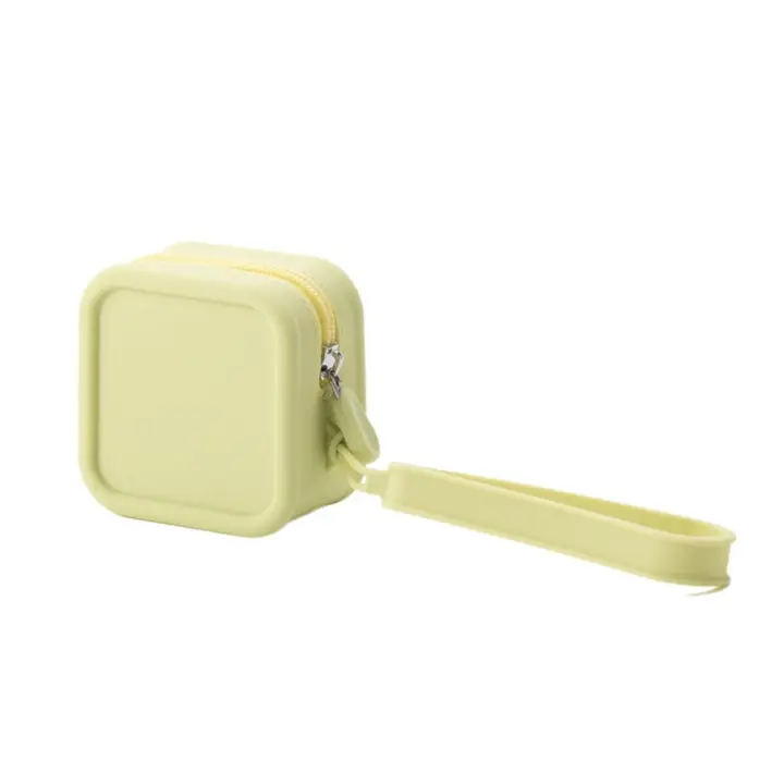 Morandi Color bolsa de cosméticos de silicona rectangular de gran capacidad bolsa de almacenamiento multifunción soporte para brochas de maquillaje monedero - 1