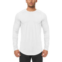 Camiseta de Compresión Deportiva para Hombre Muscleguys Talla Ajustada Larga Manga Negra para Gimnasio y Entrenamiento Bodybuilding Cuidado de la Ropa: Lavado en Máquina - details 7