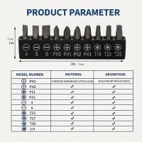 Extensión de broca magnética de liberación rápida, Kit de herramientas con vástago hexagonal de 1/4 pulgadas, Compatible con - details 4
